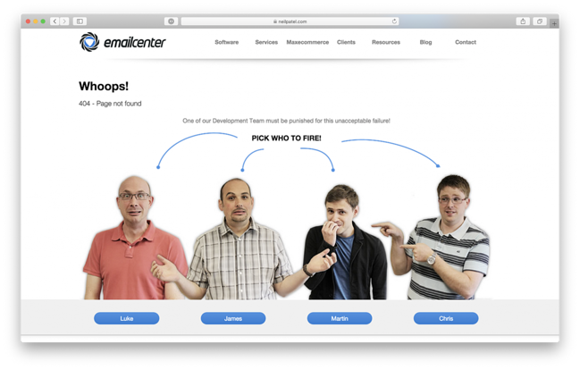 How to Optimize your 404 Error Page for SEO: EmailCenter